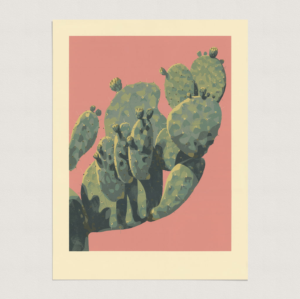 Prickly Pear on Pink