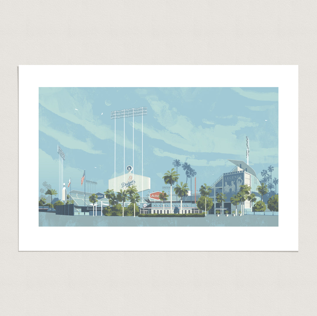Dodger Stadium Chris Turnham Illustration